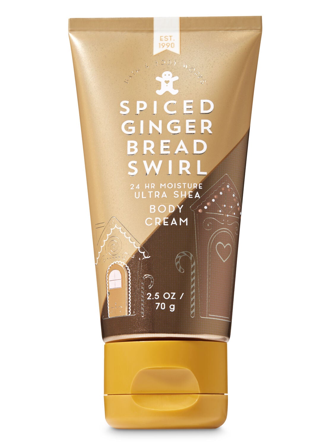 Signature Collection Spiced Gingerbread Swirl Travel Size Body Cream - Bath And Body Works