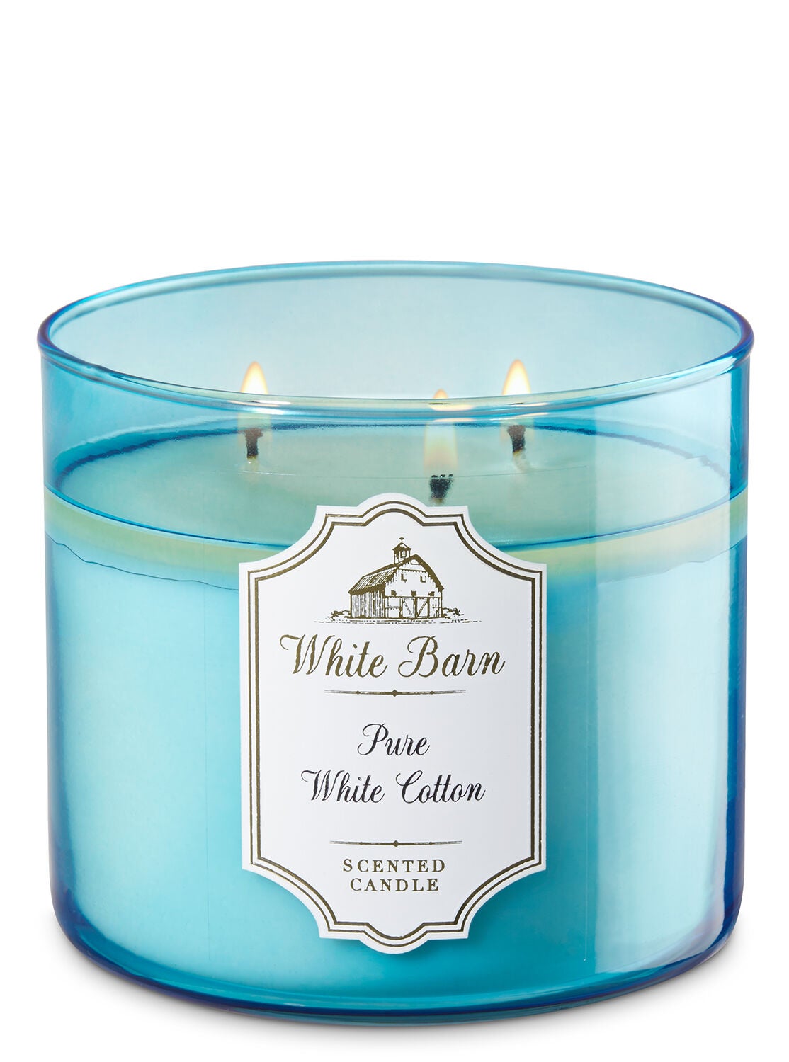 Pure White Cotton 3-Wick Candle - Bath And Body Works