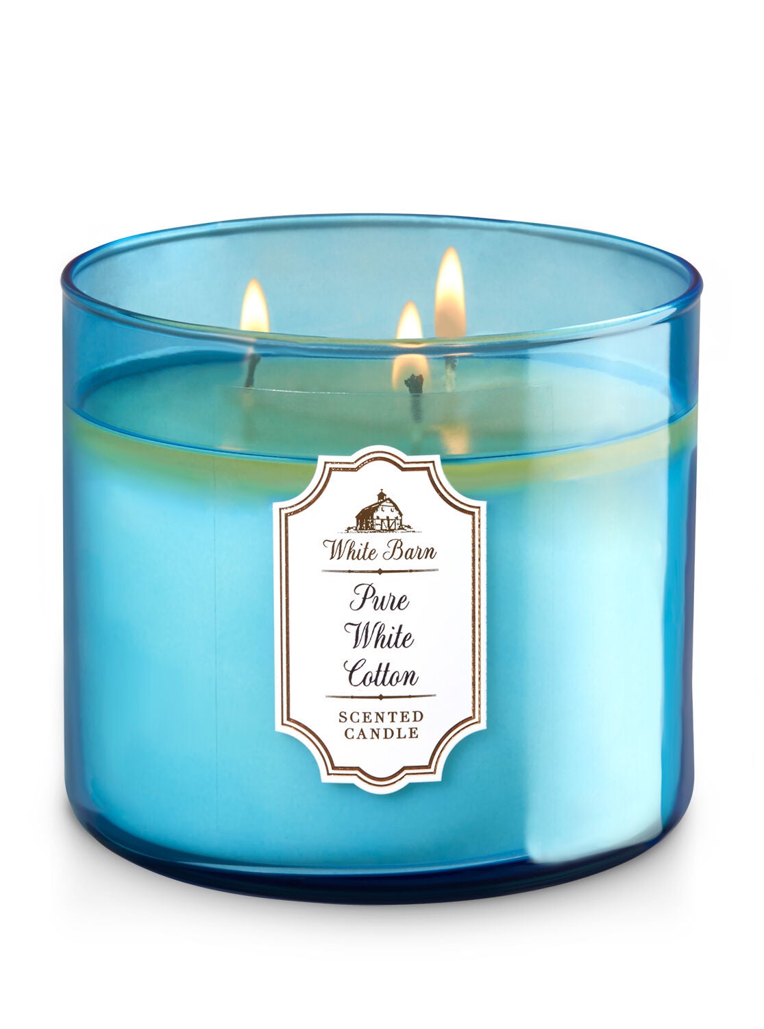 Pure White Cotton 3-Wick Candle - Bath And Body Works
