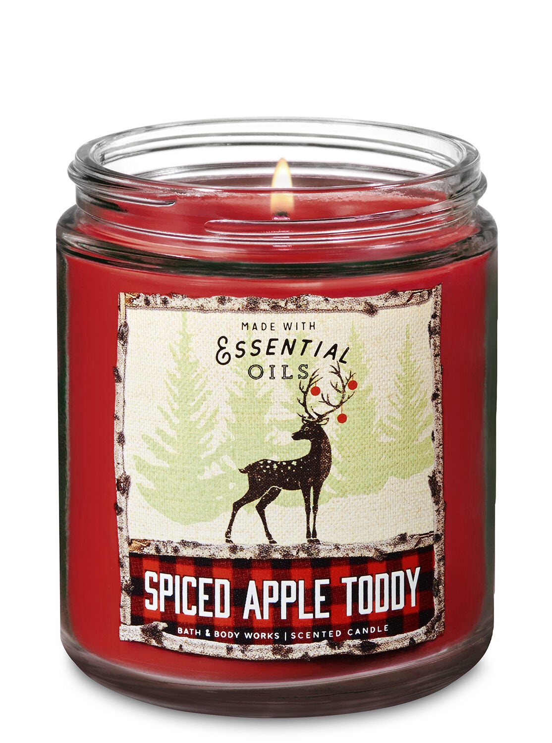 Spiced Apple Toddy Single Wick Candle - Bath And Body Works