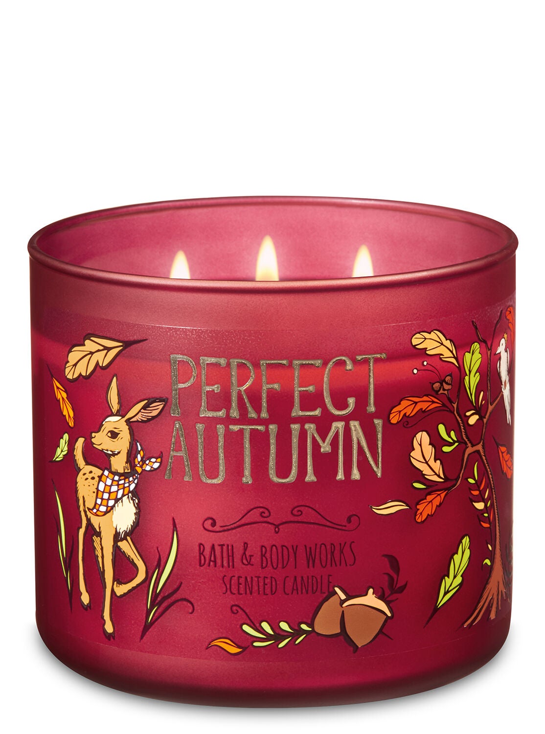 The Perfect Autumn 3-Wick Candle - Bath And Body Works