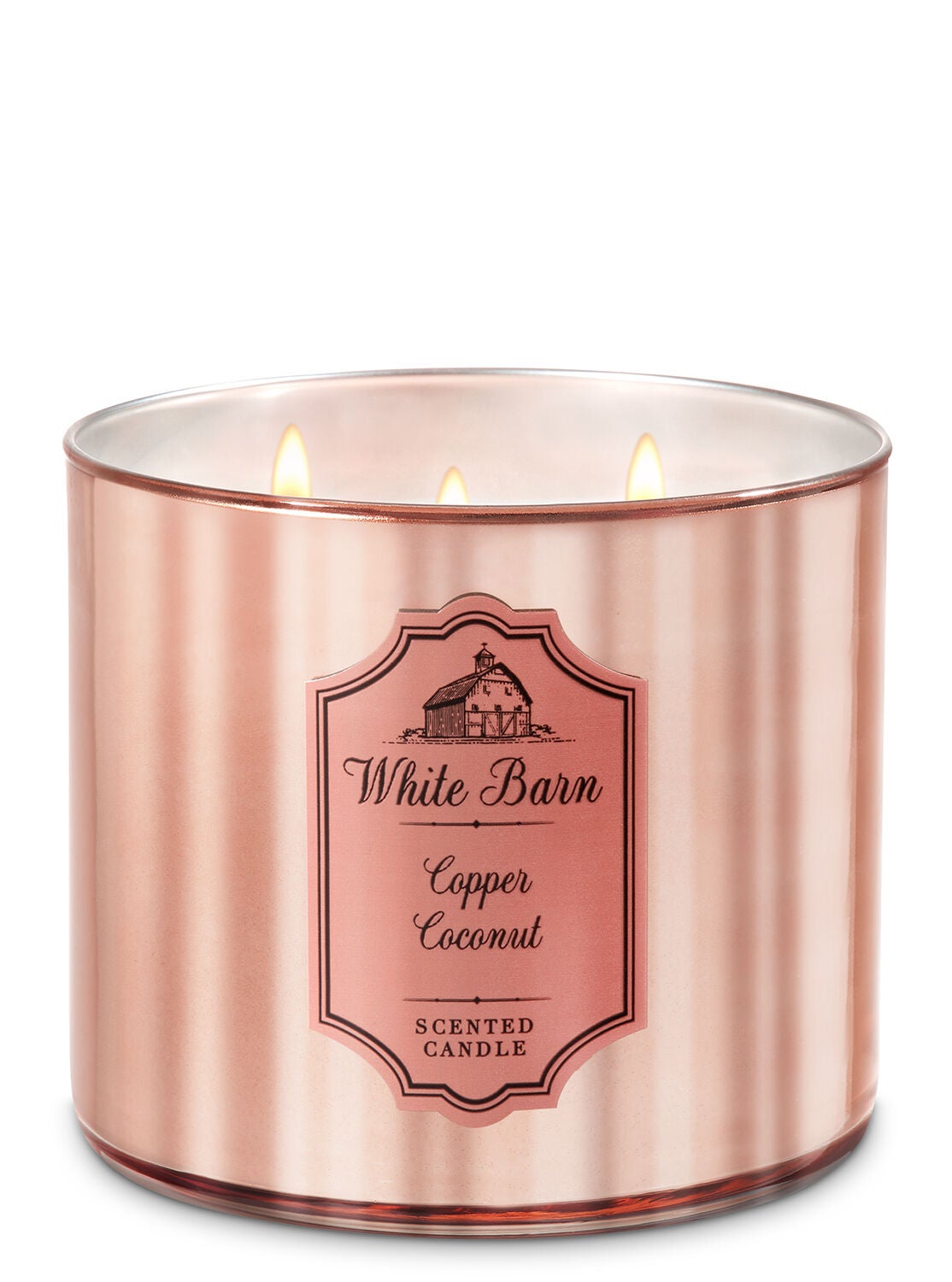 White Barn Copper Coconut 3-Wick Candle - Bath And Body Works