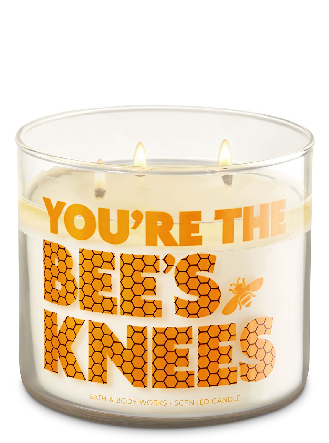 Honey Vanilla 3-Wick Candle - Bath And Body Works