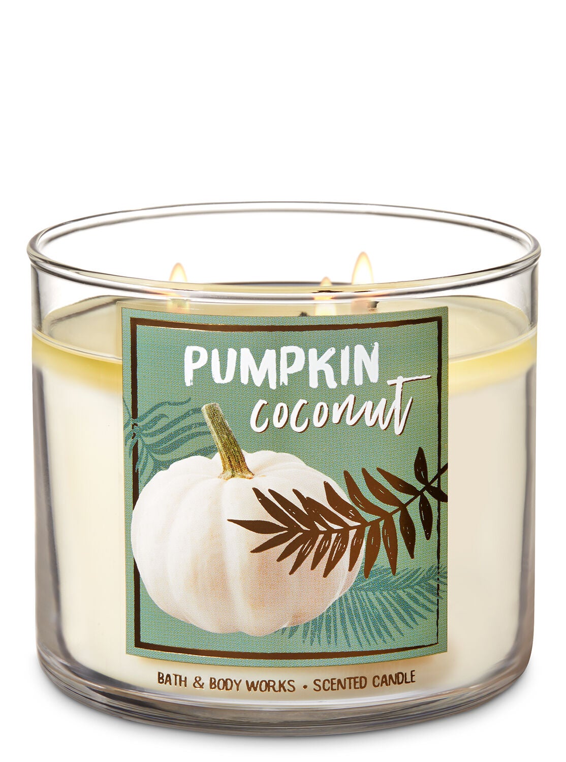 Pumpkin Coconut 3-Wick Candle - Bath And Body Works