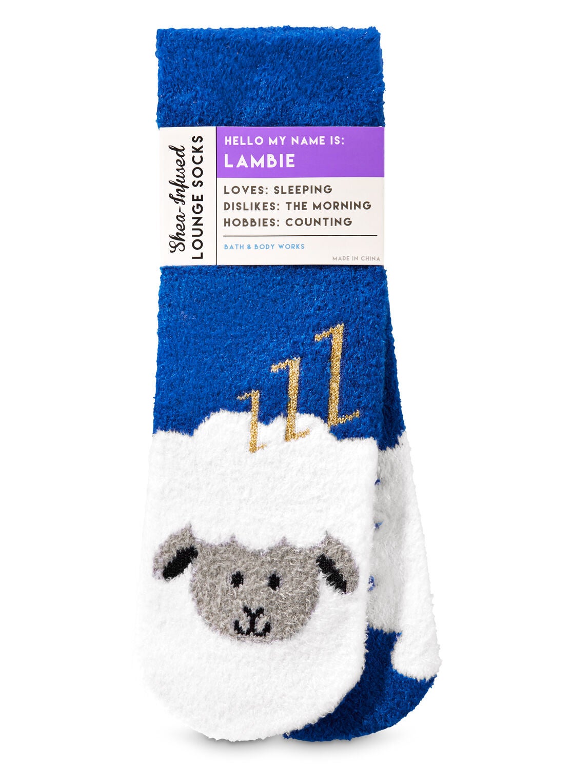 Lambie The Lamb Shea-Infused Lounge Socks - Bath And Body Works