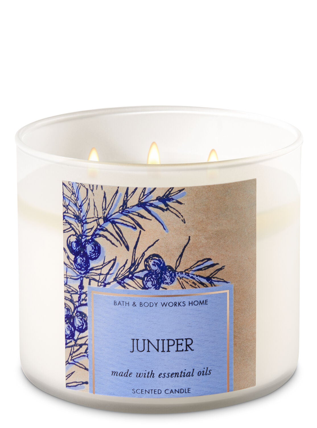 Juniper 3-Wick Candle - Bath And Body Works