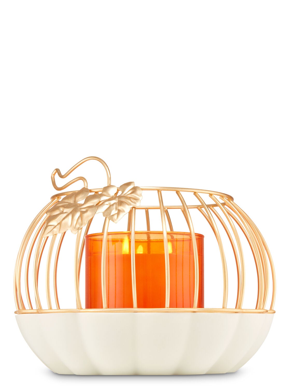 Pumpkin Cage Luminary 3-Wick Candle Holder - Bath And Body Works