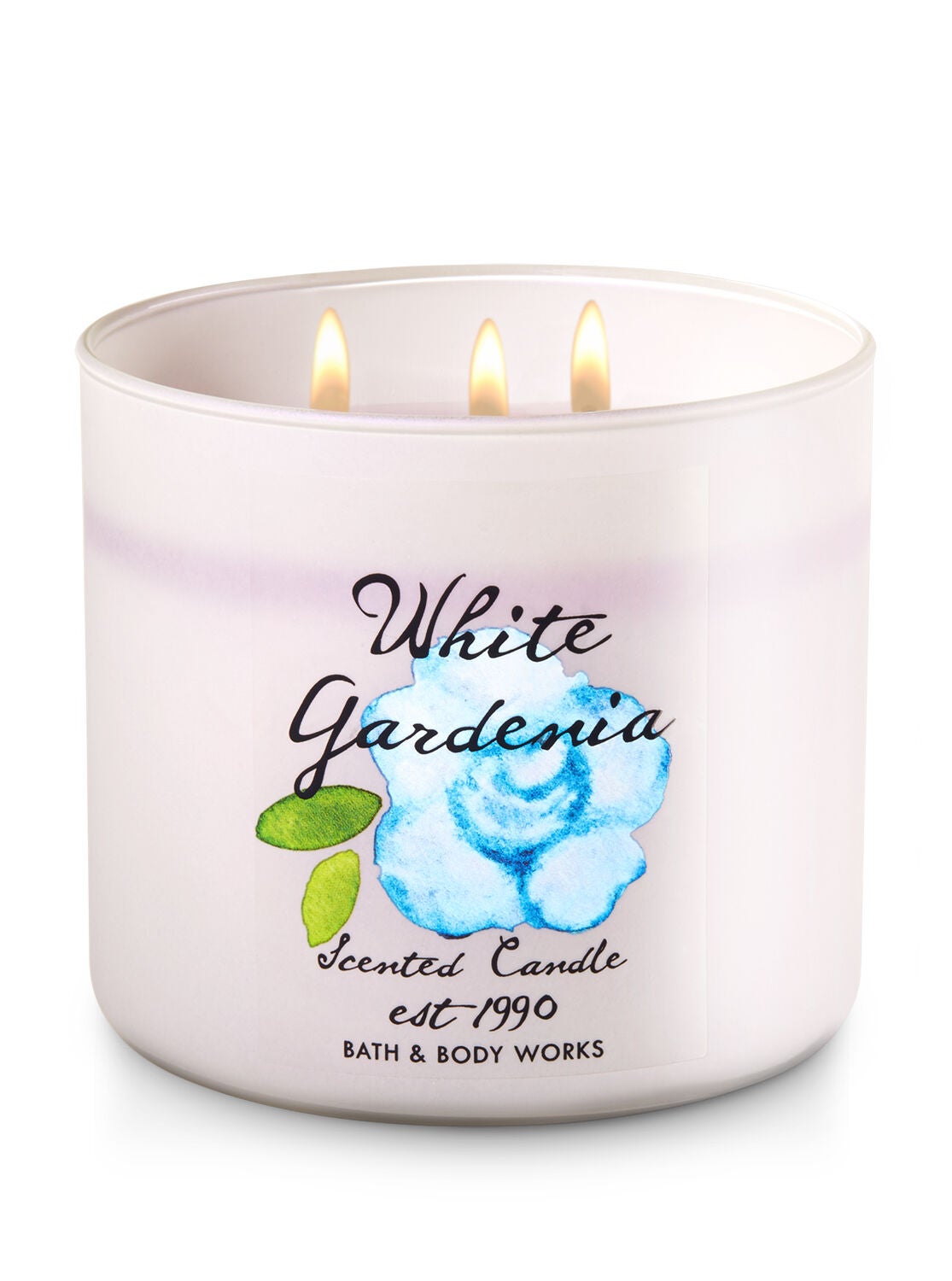 White Gardenia 3-Wick Candle - Bath And Body Works