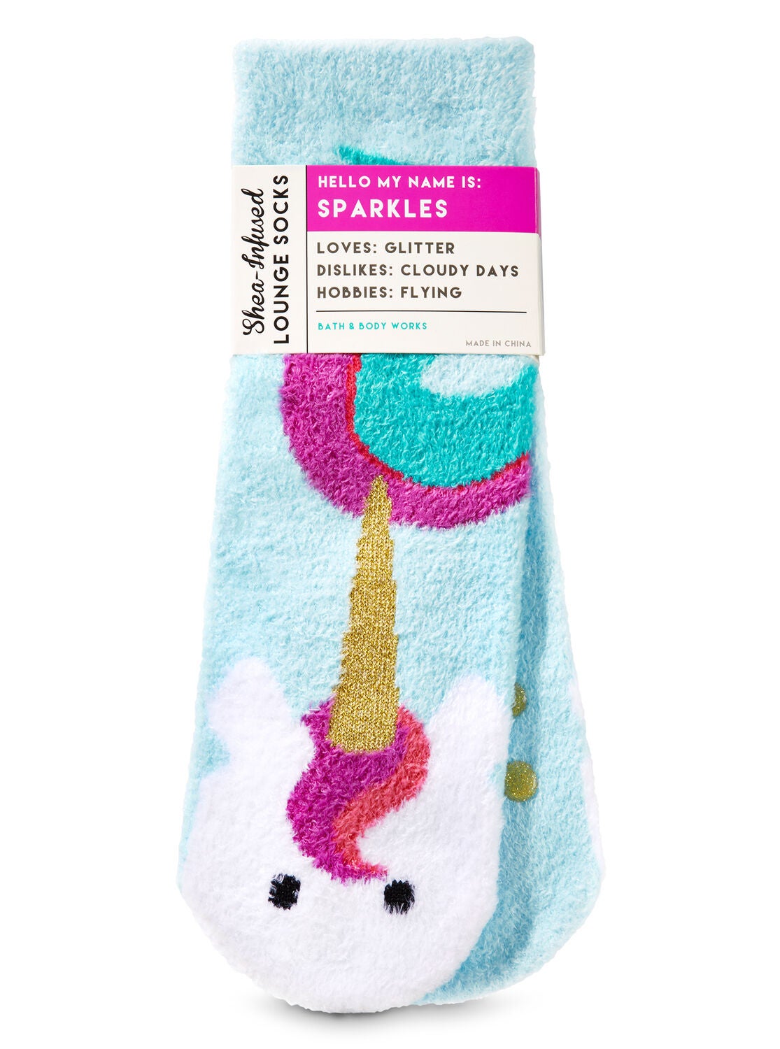 Sparkles The Unicorn Shea-Infused Lounge Socks - Bath And Body Works