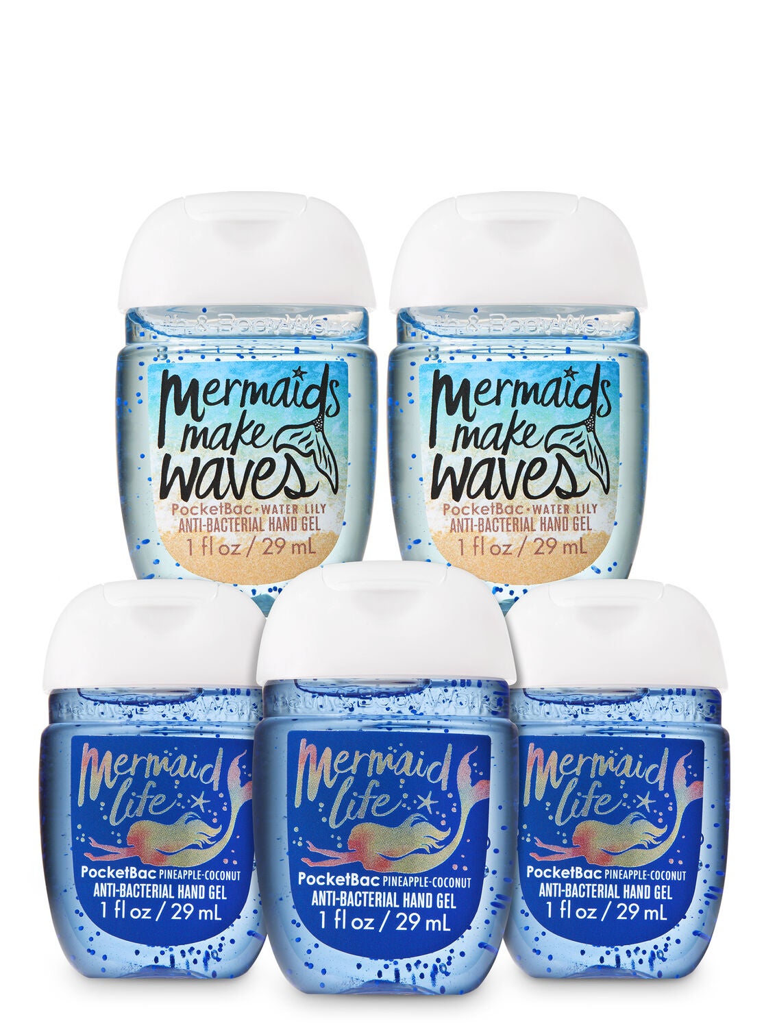 mermaid 5 pack pocketbac hand sanitizers bath body works body works hand sanitizer
