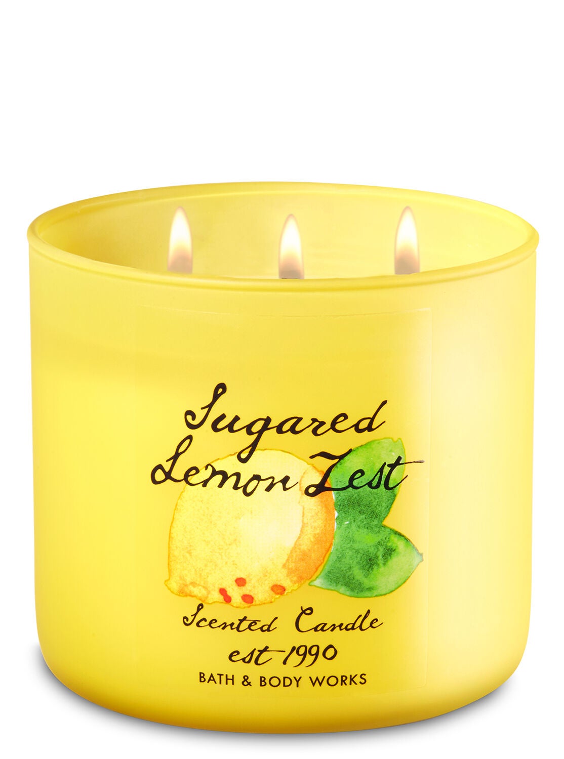 Sugared Lemon Zest 3-Wick Candle - Bath And Body Works