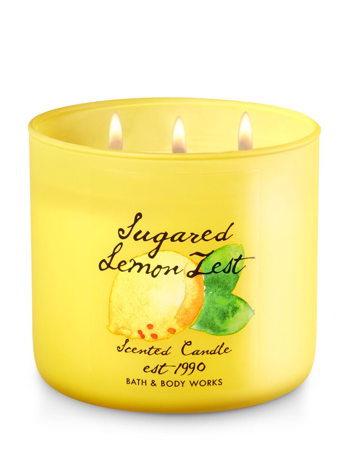 Sugared Lemon Zest 3-Wick Candle - Bath And Body Works
