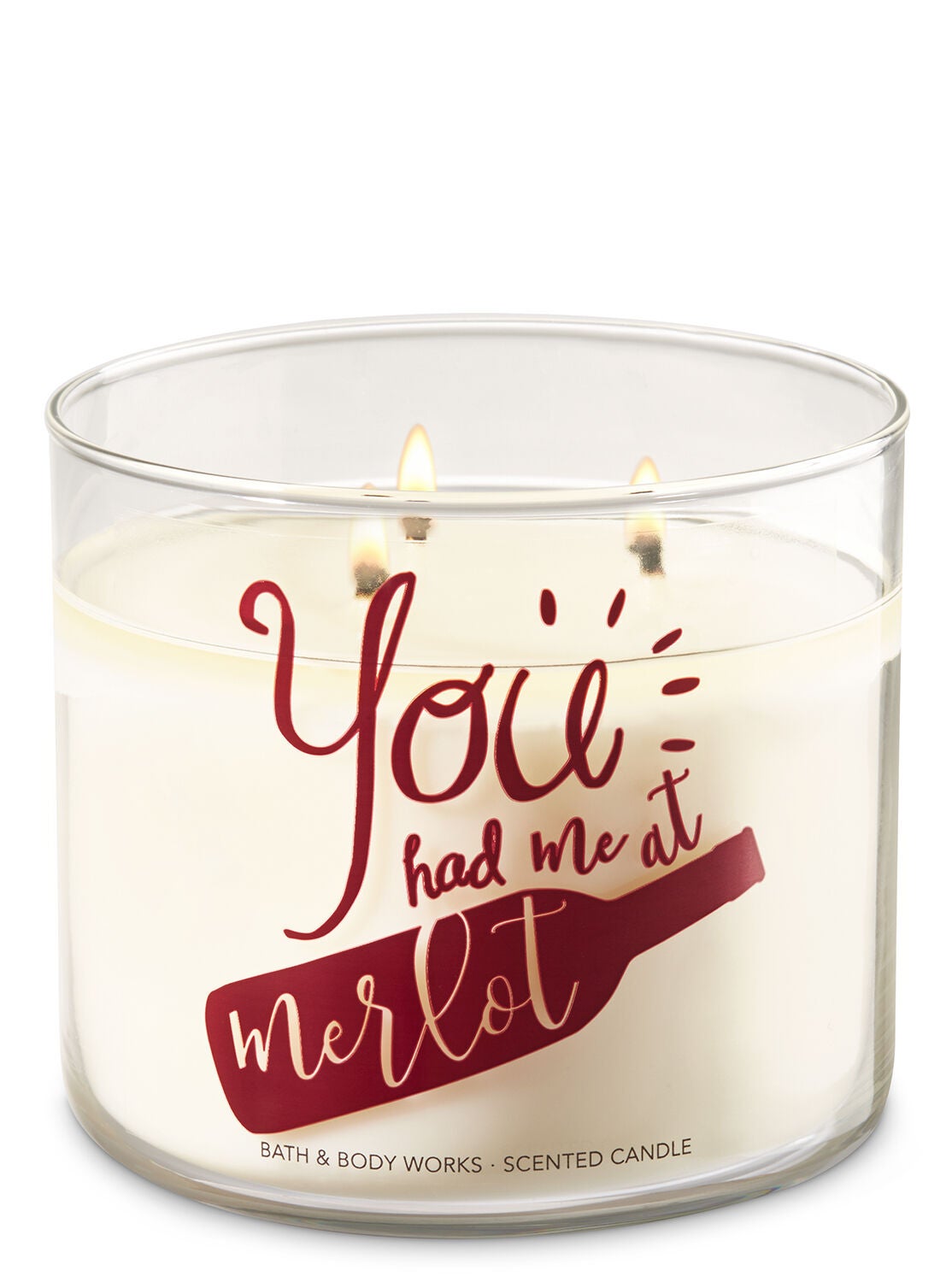 Black Cherry Merlot 3-Wick Candle - Bath And Body Works