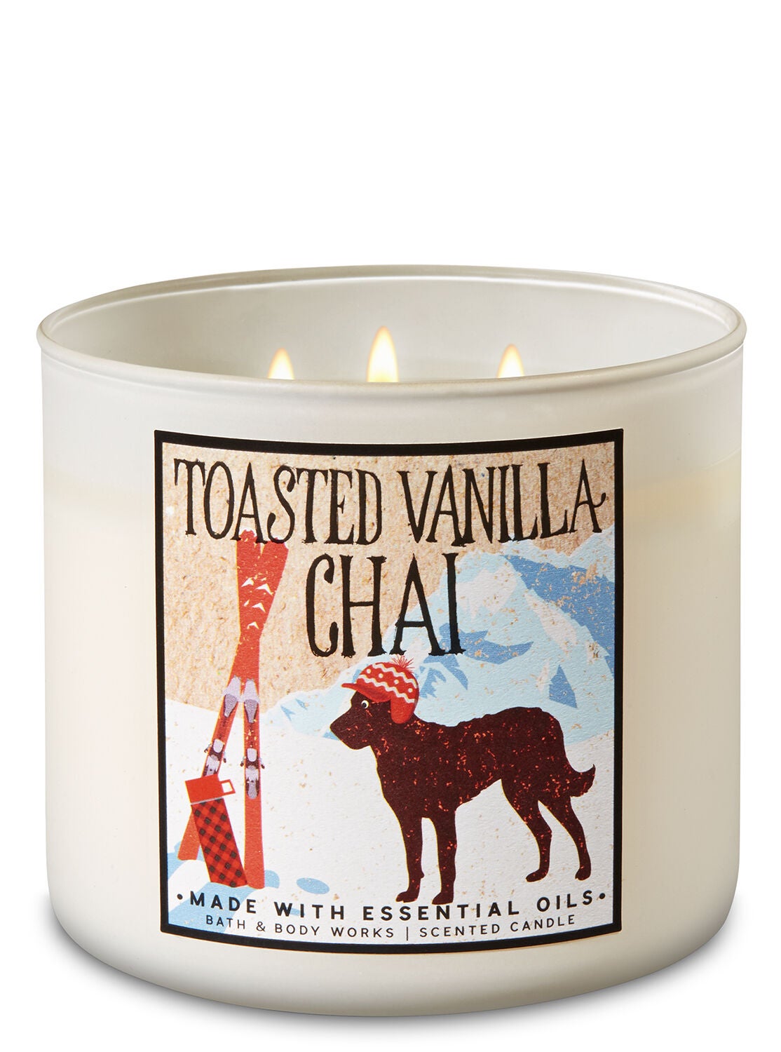 Toasted Vanilla Chai 3-Wick Candle - Bath And Body Works