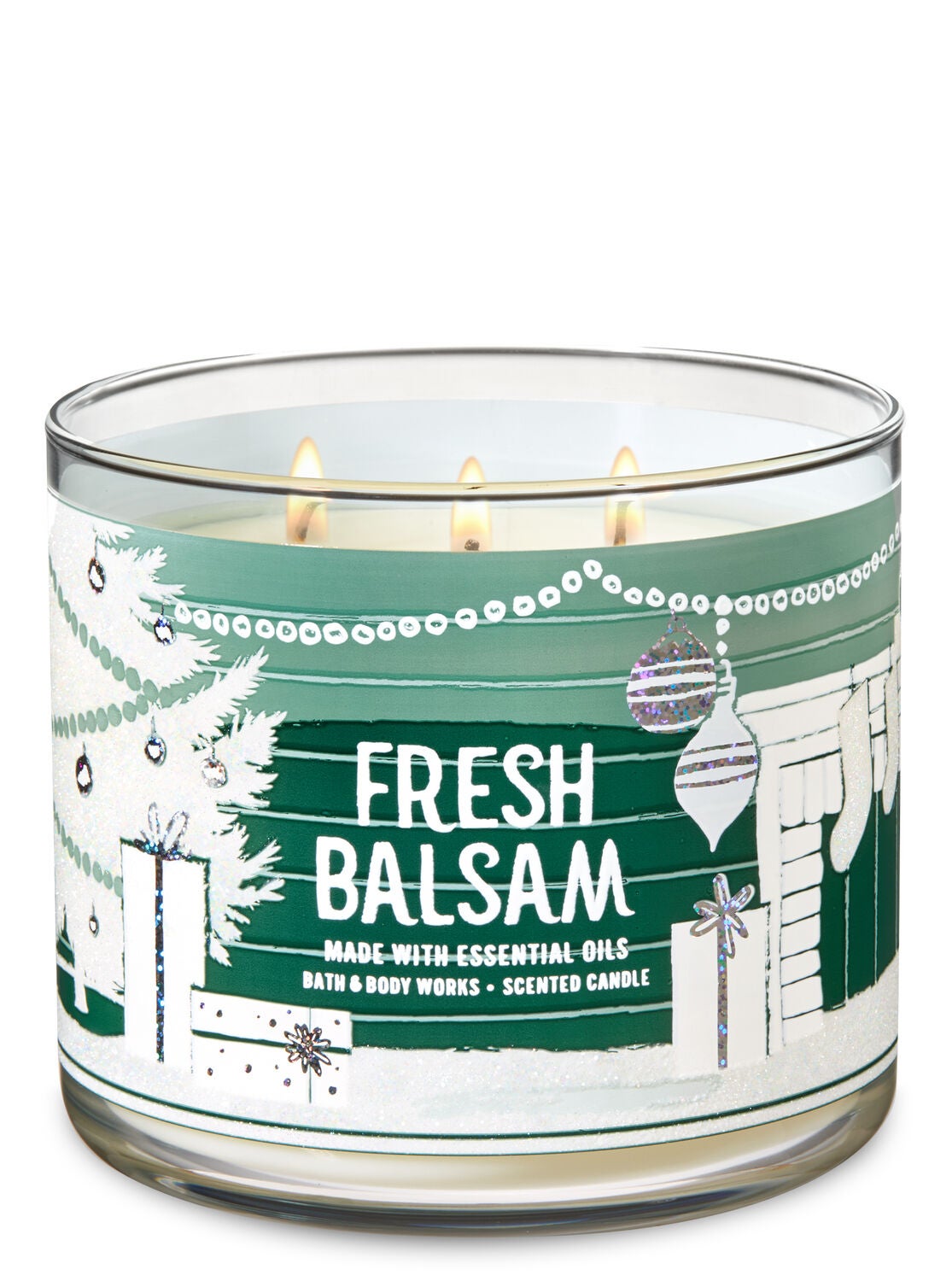 Exclusive! Fresh Balsam 3-Wick Candle - Bath And Body Works