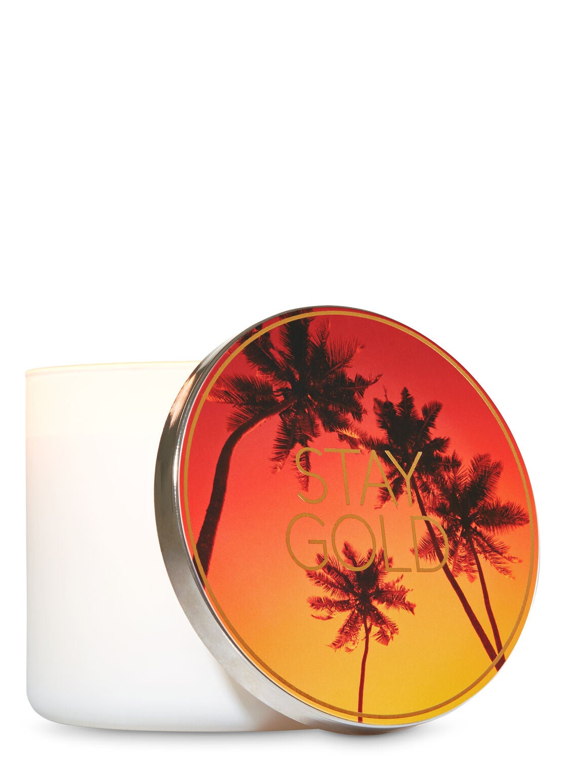 Stay Gold 3-Wick Candle Lid Magnet - Bath And Body Works