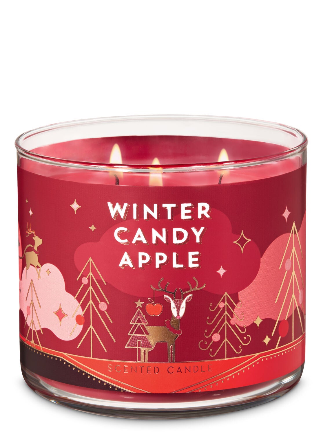 Winter Candy Apple 3-Wick Candle - Bath And Body Works