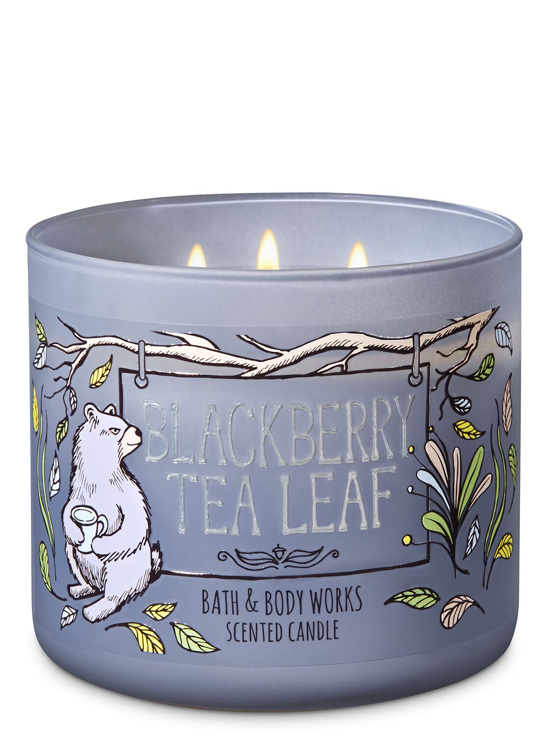 Blackberry Tea Leaf 3-Wick Candle - Bath And Body Works