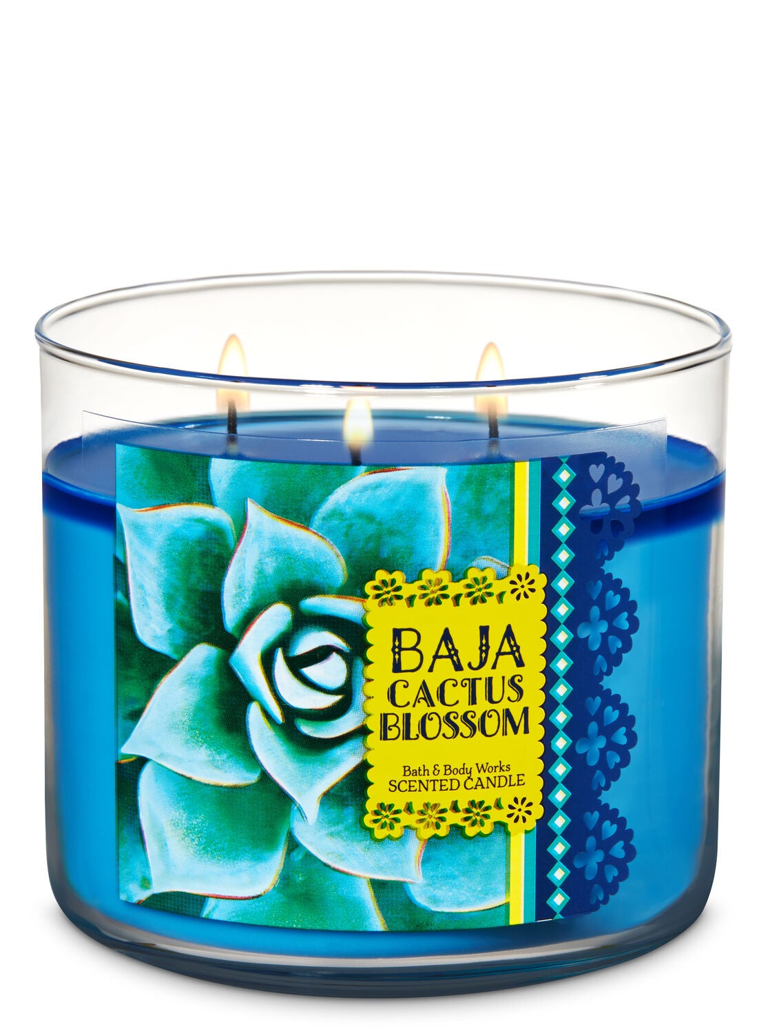 Baja Cactus Blossom 3-Wick Candle - Bath And Body Works