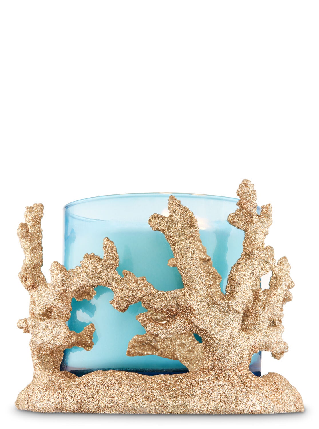 shimmering coral 3 wick candle holder bath body works bath and body works candle holders