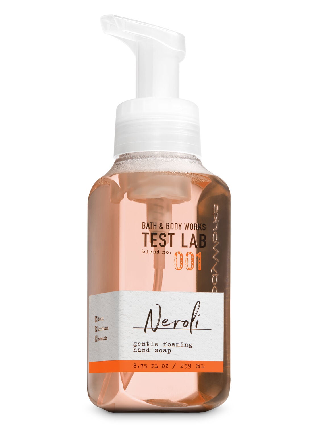 Bath & Body Works Test Lab Blend No. 001 Neroli Gentle Foaming Hand Soap - Bath And Body Works