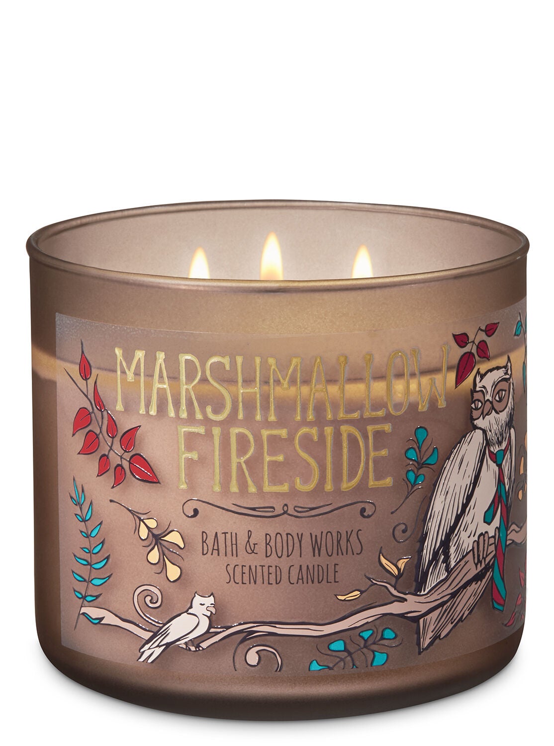 Marshmallow Fireside 3-Wick Candle - Bath And Body Works