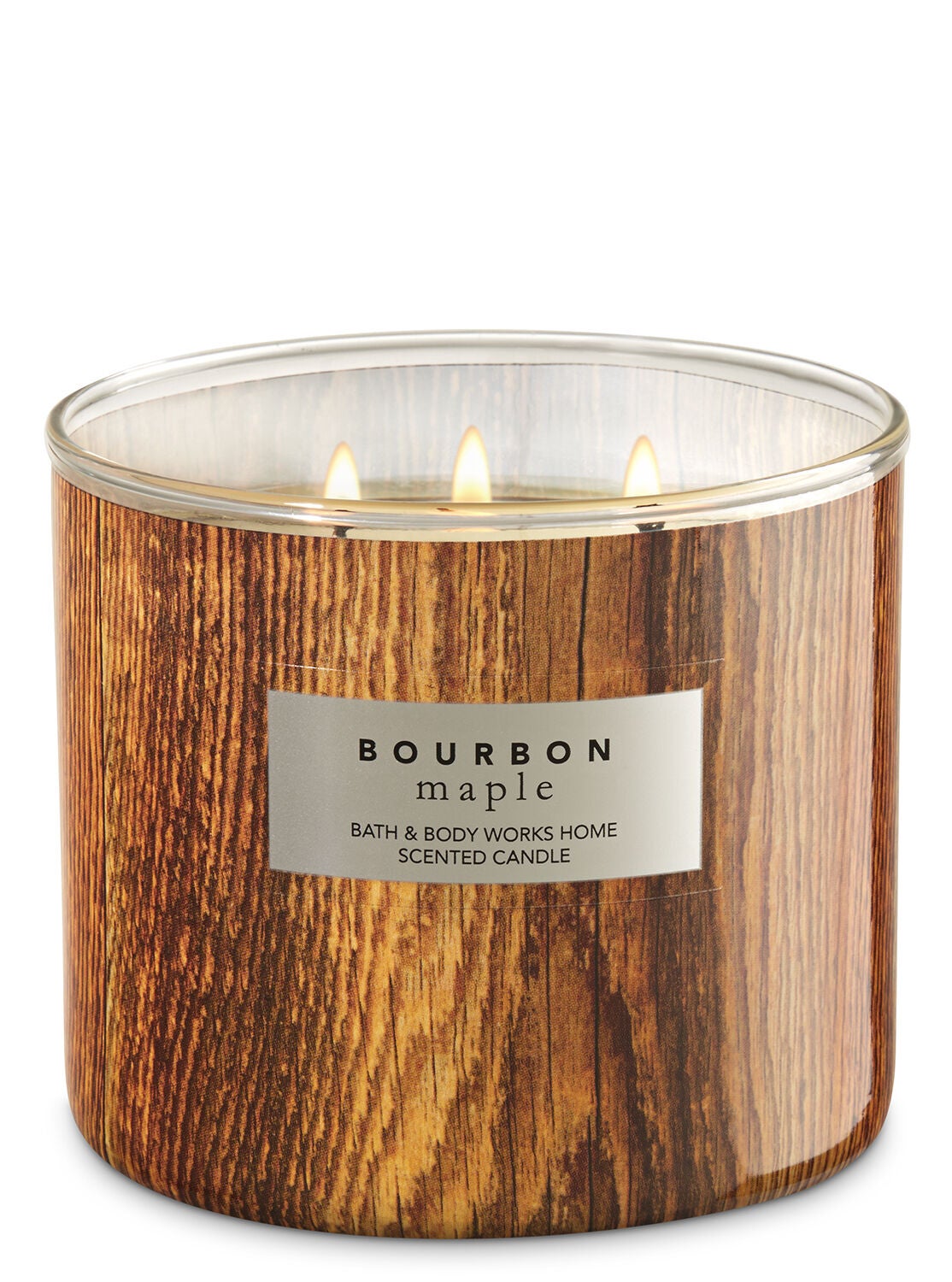 White Barn Bourbon Maple 3-Wick Candle - Bath And Body Works
