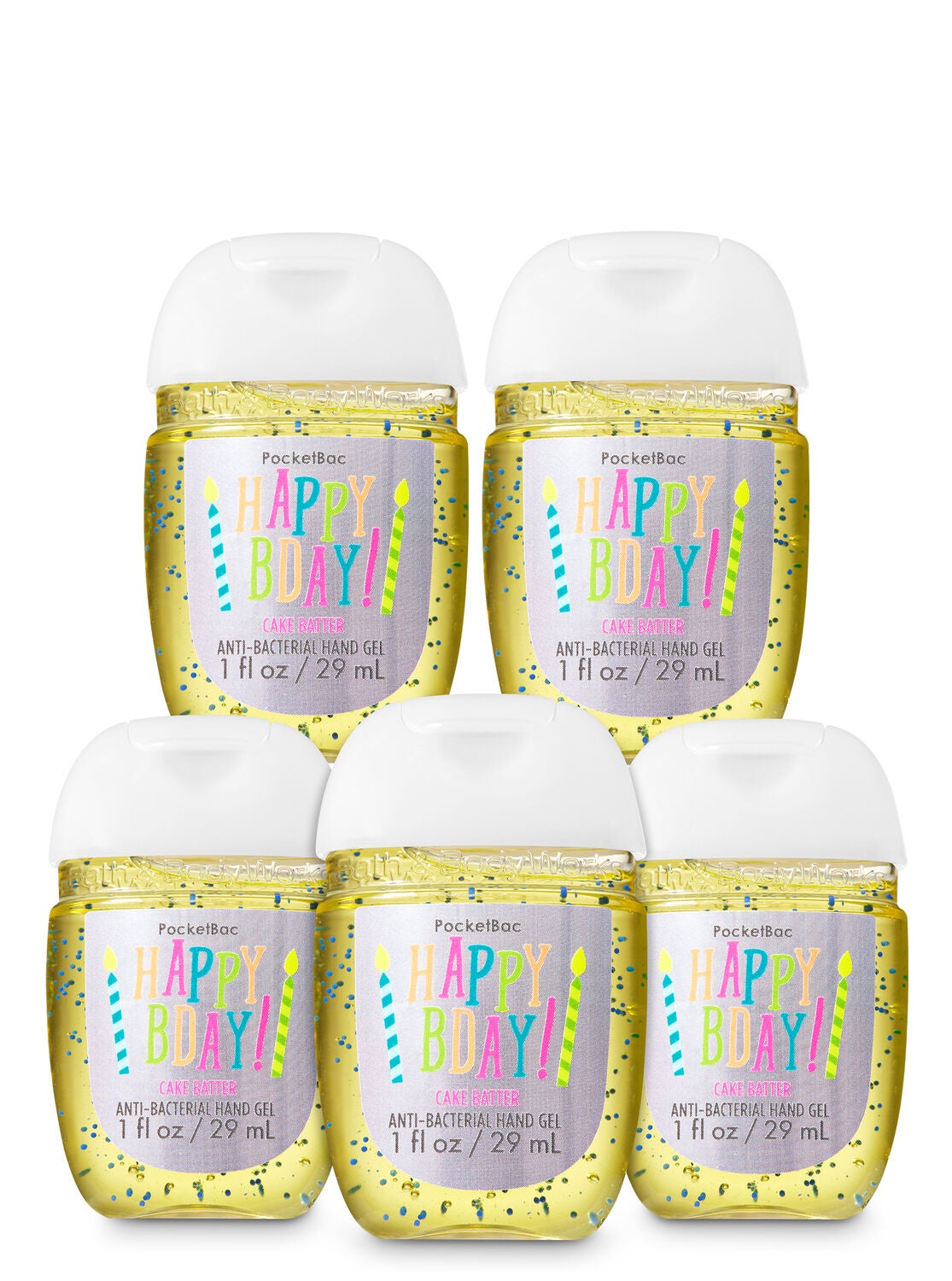 Happy Birthday PocketBac Hand Sanitizers, 5-Pack - Bath And Body Works