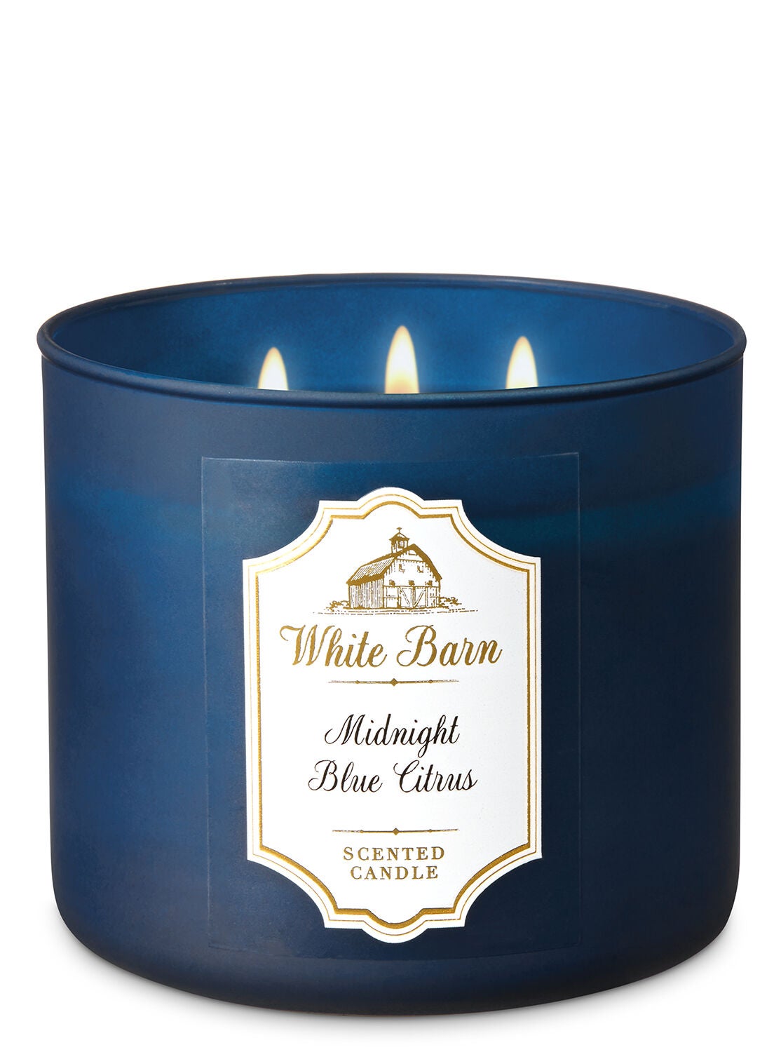 White Barn Midnight Blue Citrus 3-Wick Candle - Bath And Body Works
