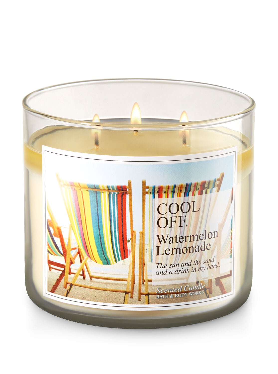 Cool Off - Watermelon Lemonade 3-Wick Candle - Bath And Body Works