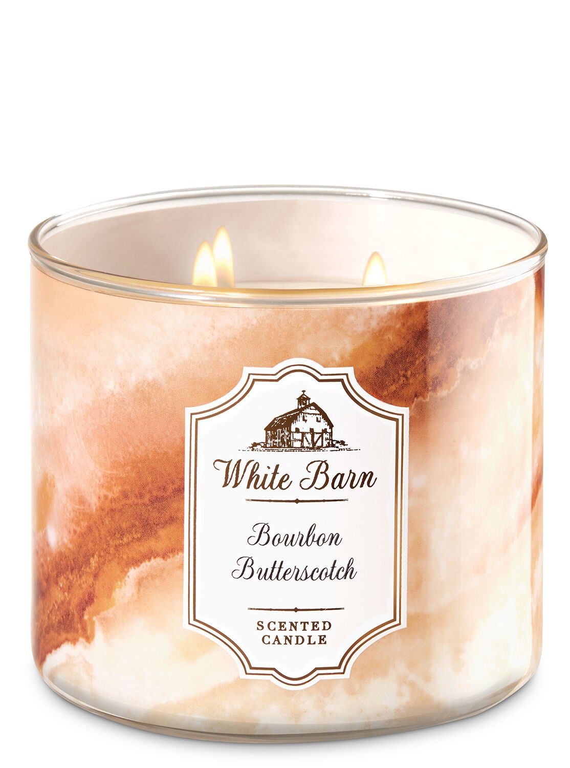 White Barn Bourbon Butterscotch 3-Wick Candle - Bath And Body Works