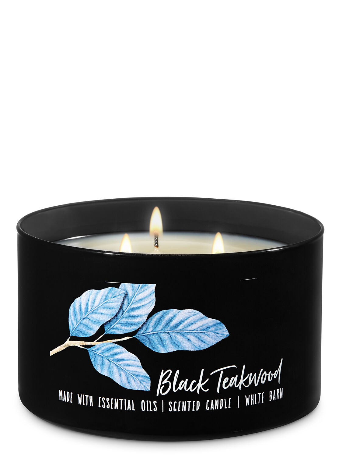 Black Teakwood 3-Wick Candle - Bath And Body Works