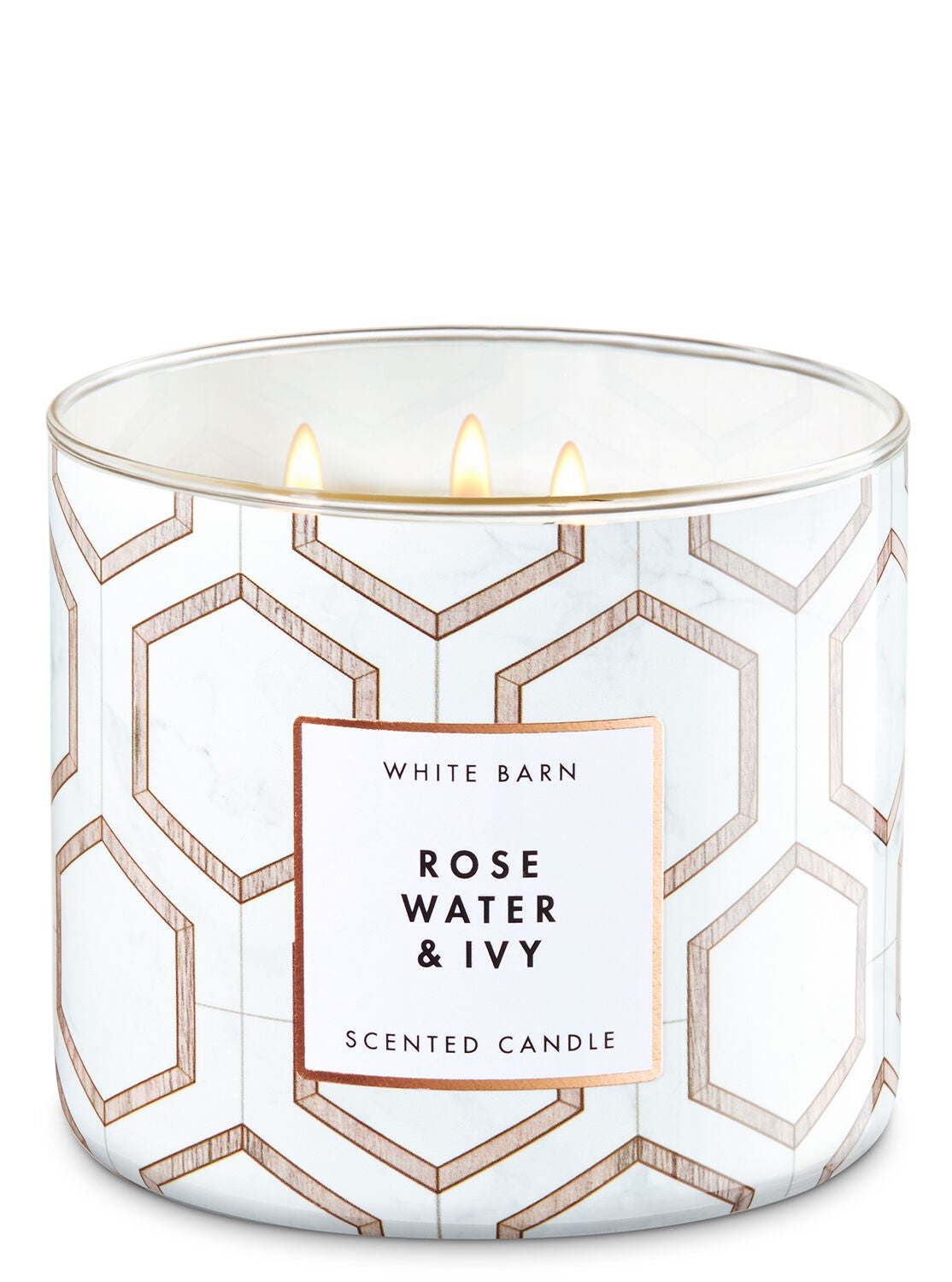 Rose Water & Ivy 3-Wick Candle - Bath And Body Works