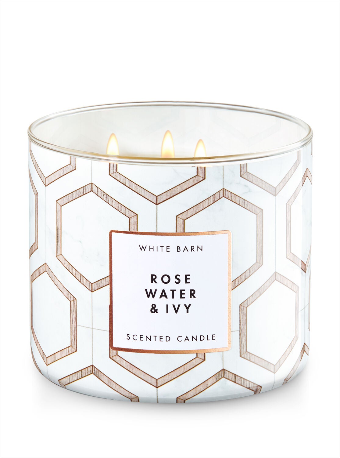 Rose Water & Ivy 3-Wick Candle - Bath And Body Works