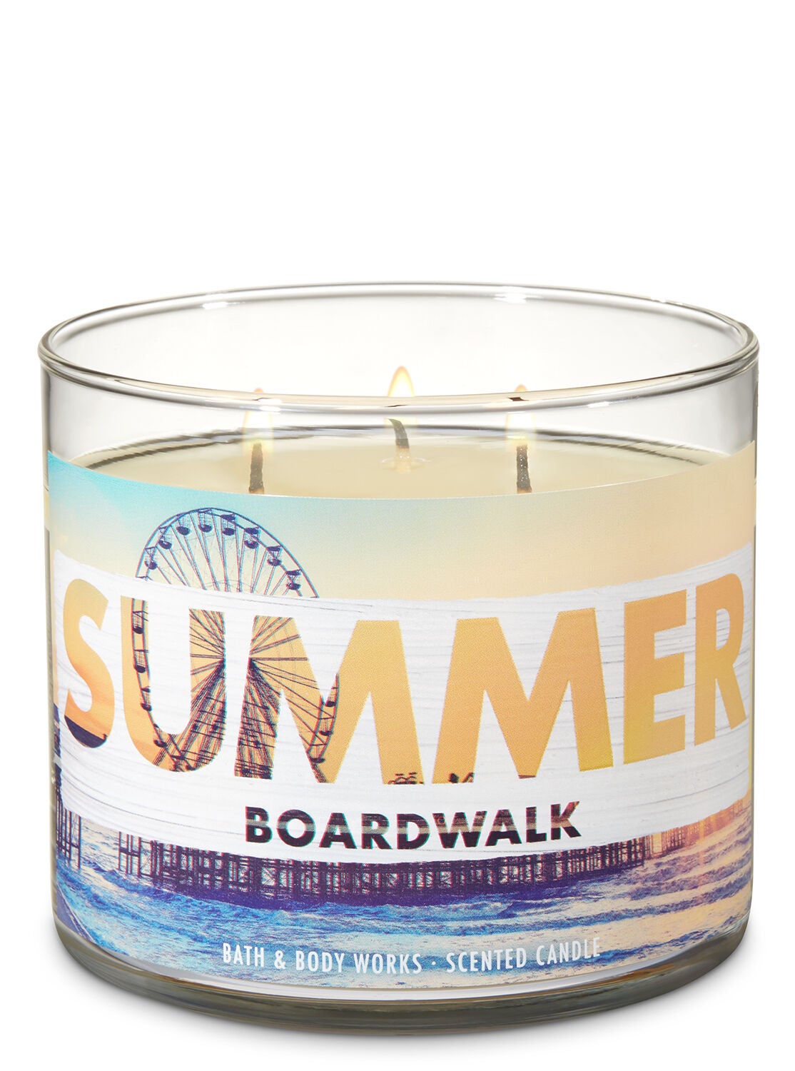 Summer Boardwalk 3-Wick Candle - Bath And Body Works