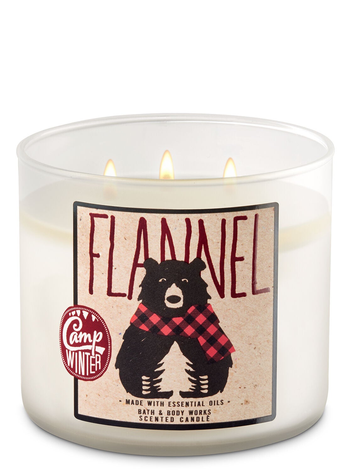 Flannel 3-Wick Candle - Bath And Body Works