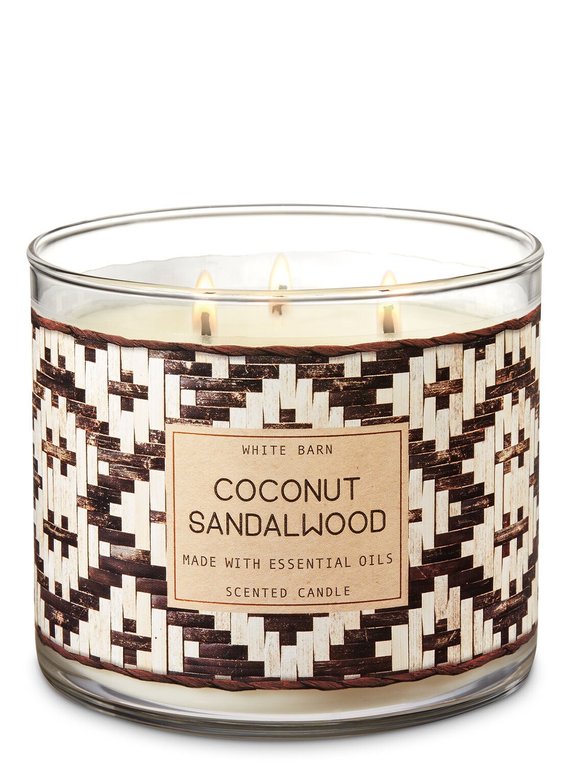 Coconut Sandalwood 3-Wick Candle - Bath And Body Works