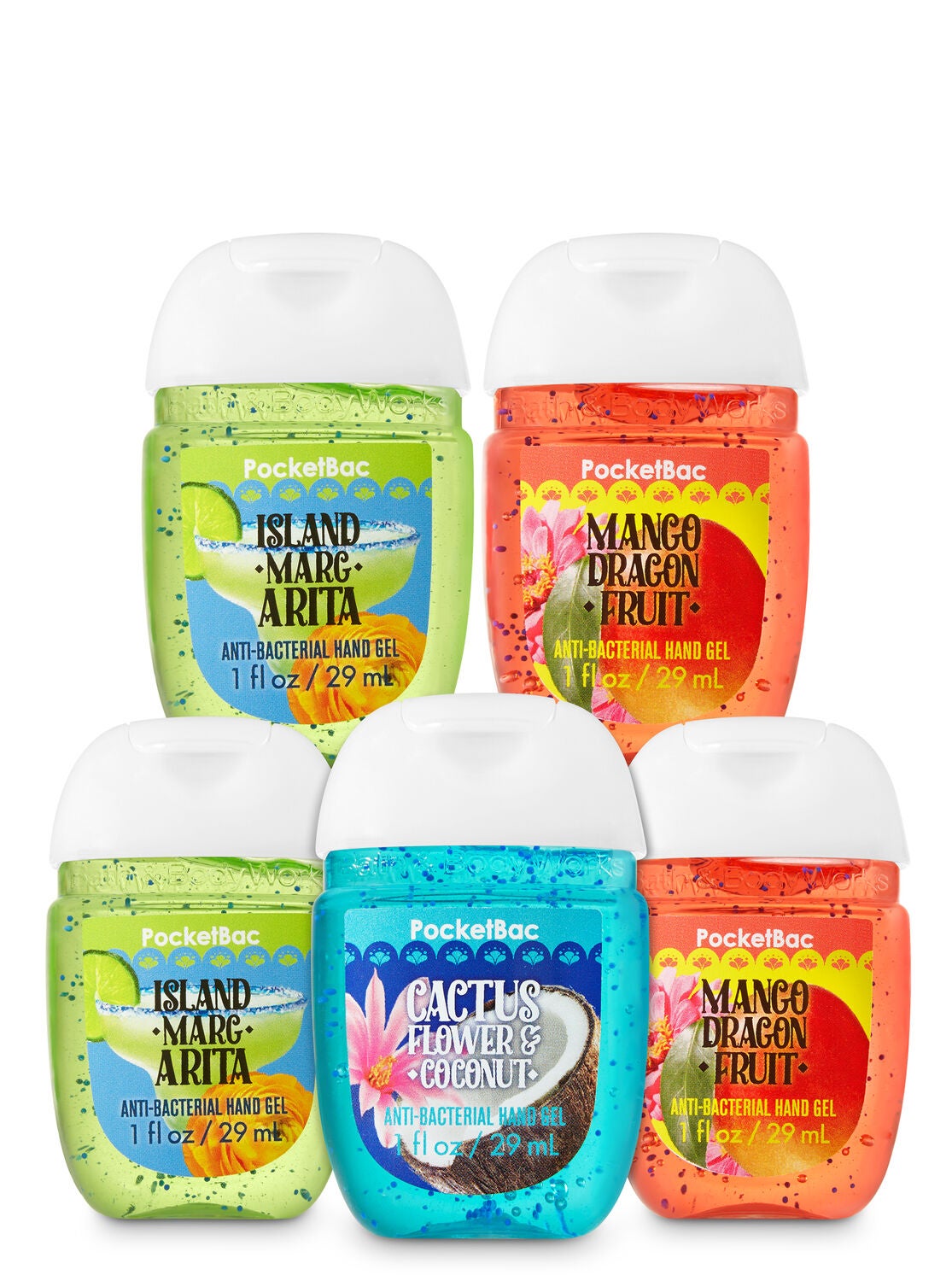 Tropical Bliss 5-Pack PocketBac Hand Sanitizers - Bath And Body Works