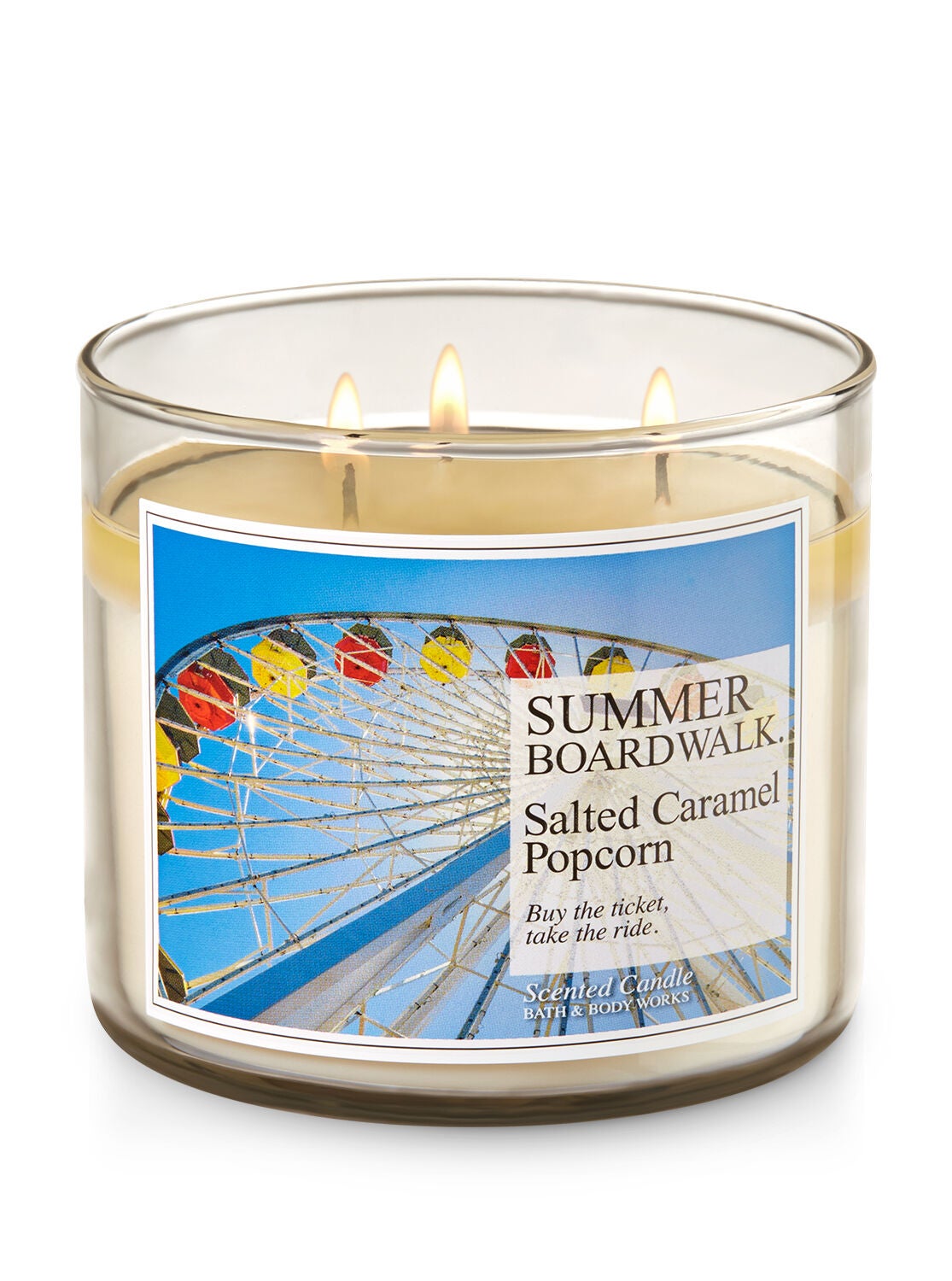 Salted Caramel Popcorn 3-Wick Candle - Bath And Body Works