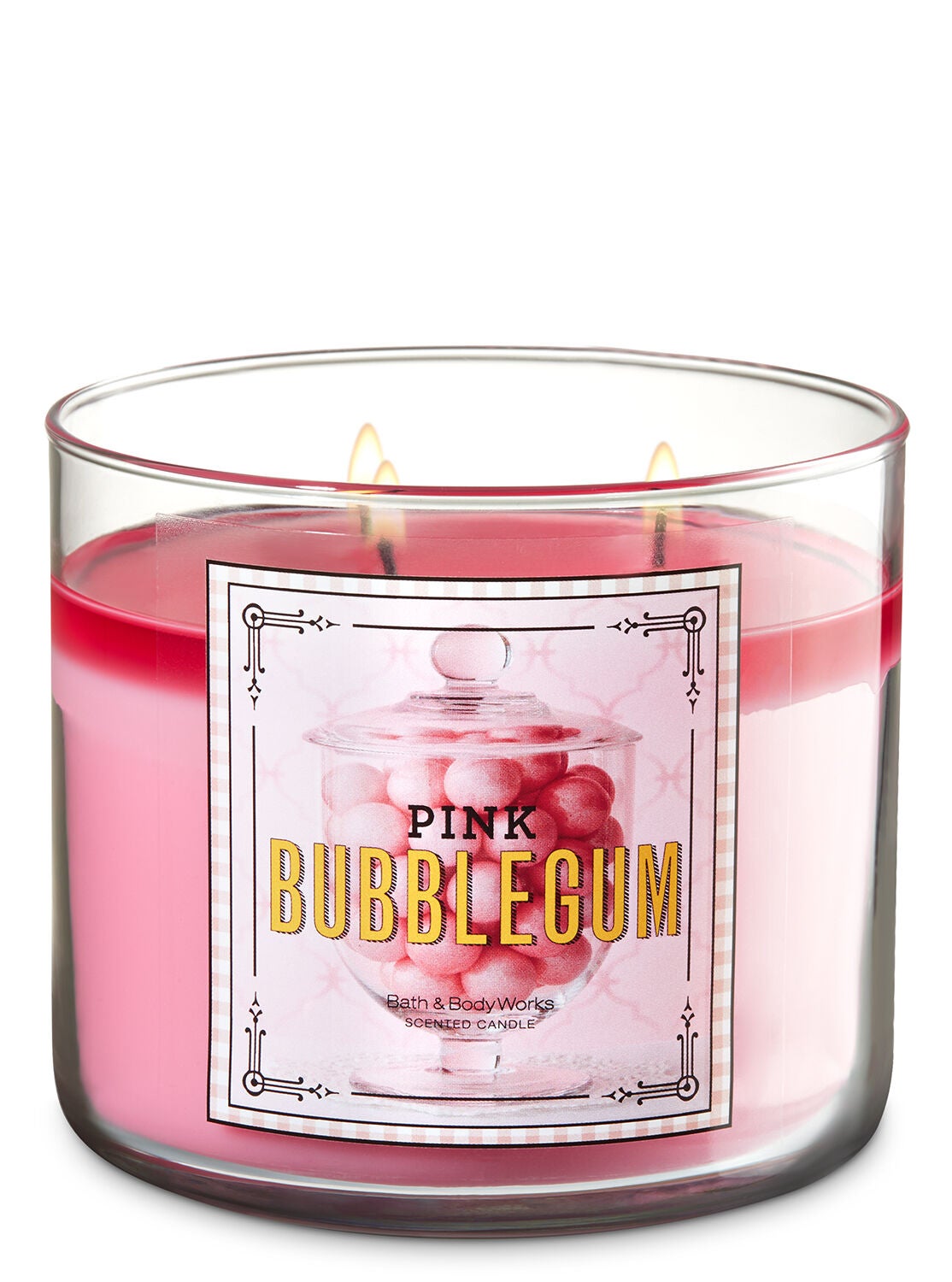 Pink Bubblegum 3-Wick Candle - Bath And Body Works