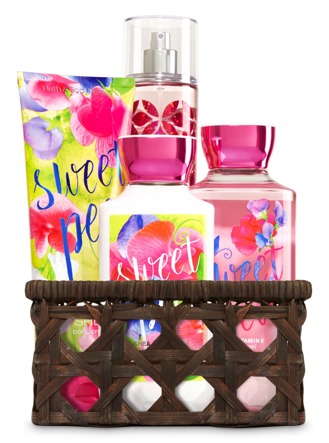 Sweet Pea Basket of Favorites Gift Kit - Bath And Body Works