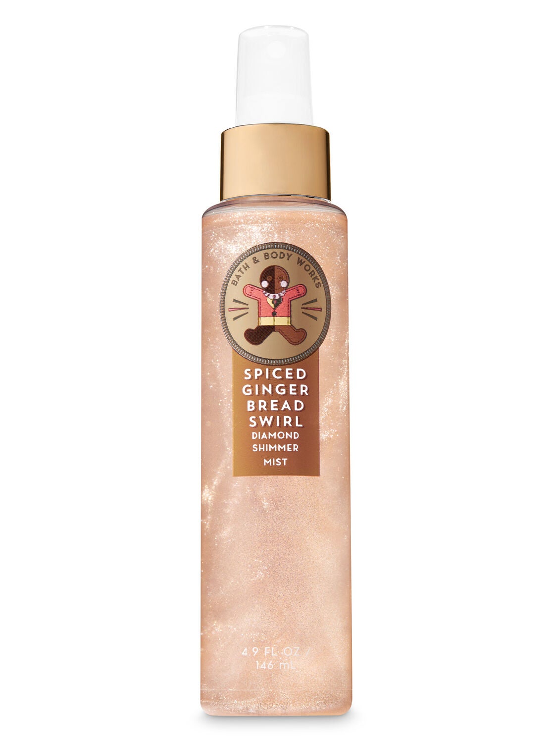 Signature Collection Spiced Gingerbread Swirl Diamond Shimmer Mist - Bath And Body Works