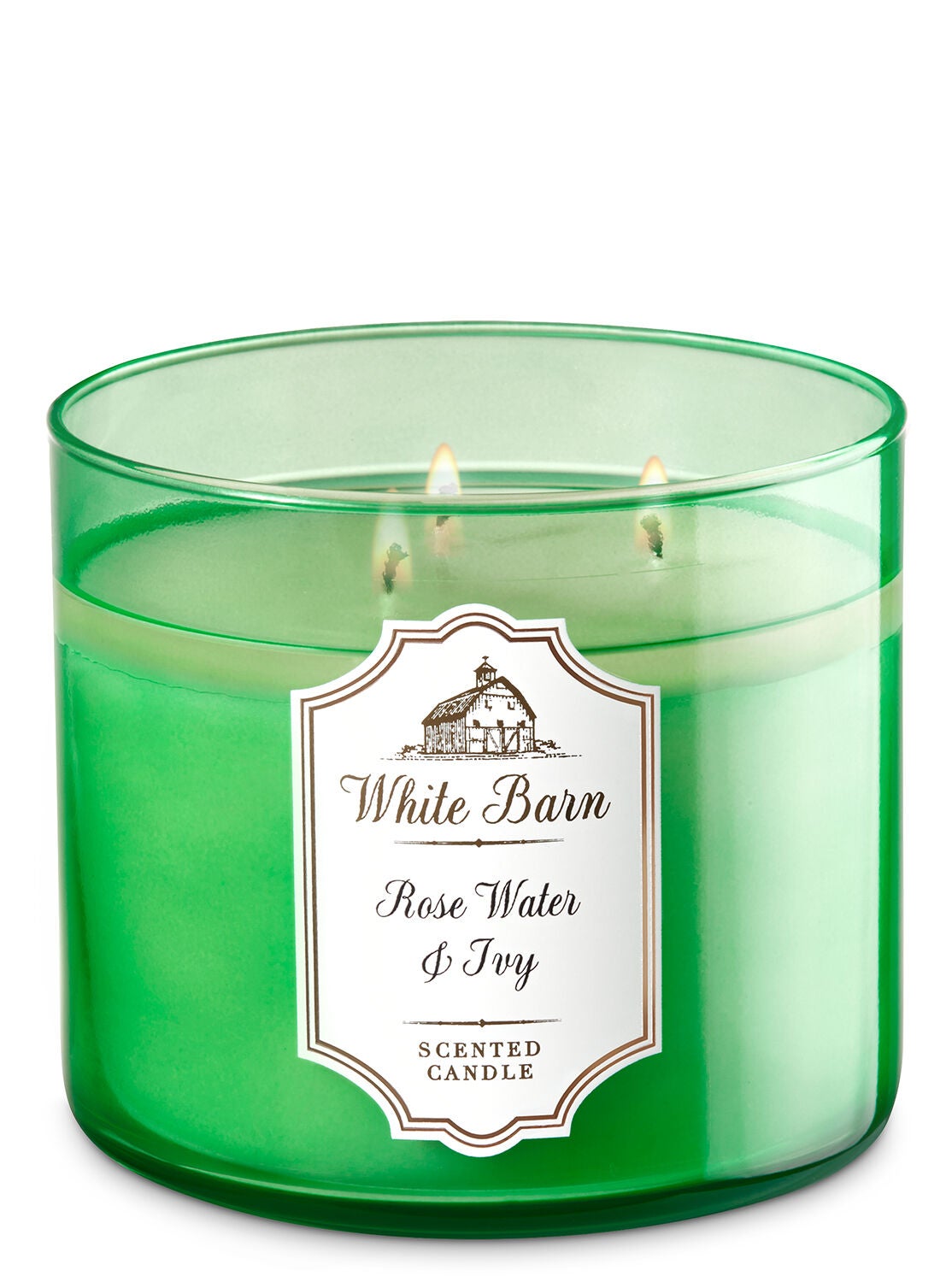 White Barn Rose Water & Ivy 3-Wick Candle - Bath And Body Works