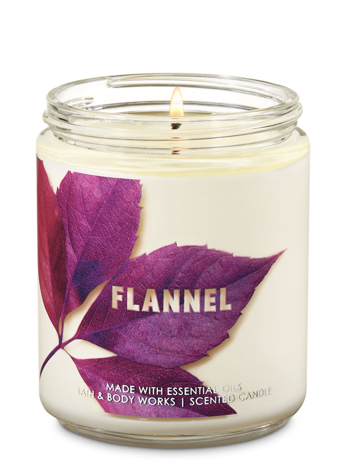 Flannel Single Wick Candle - Bath And Body Works