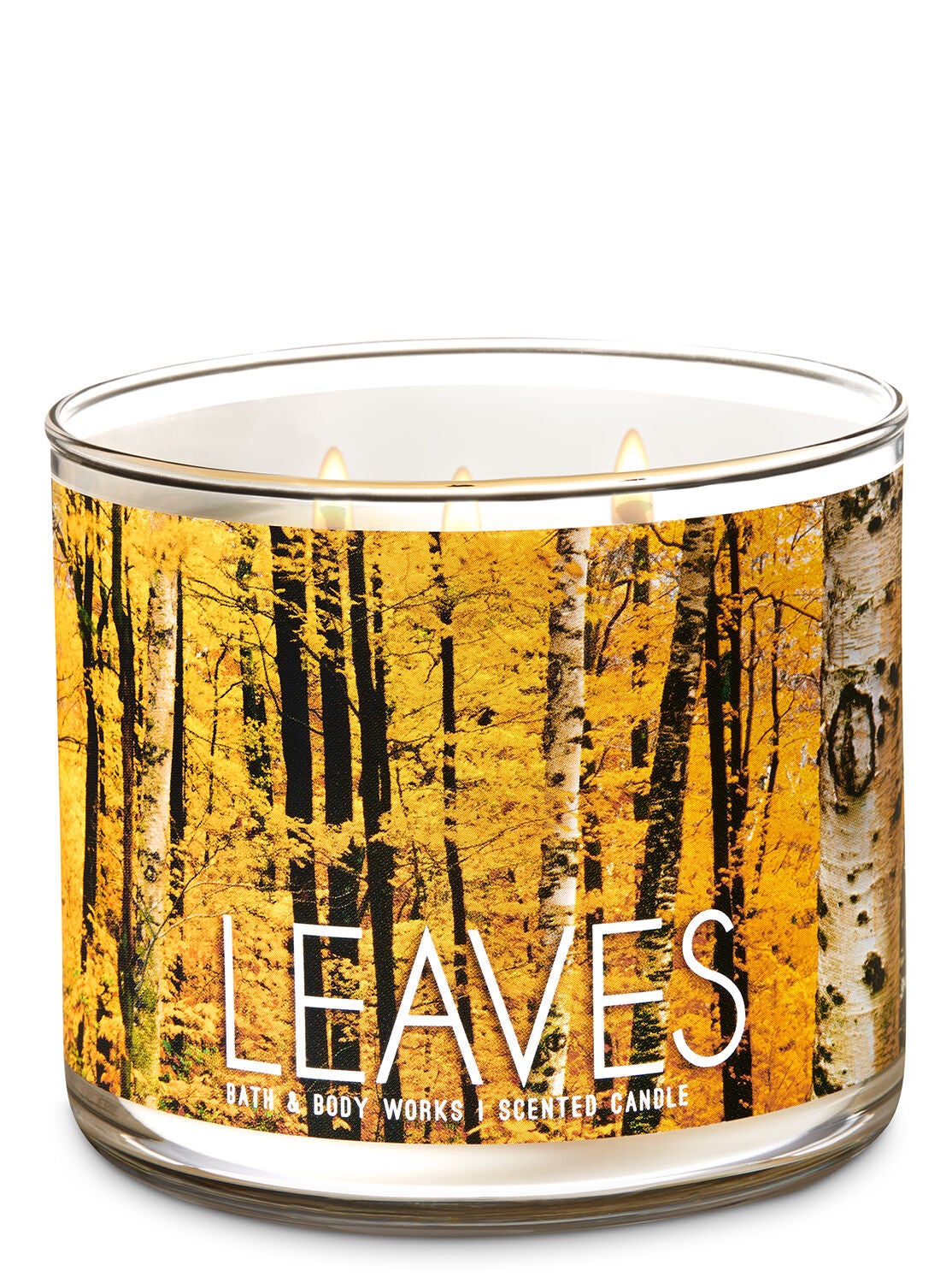 Leaves 3-Wick Candle - Bath And Body Works