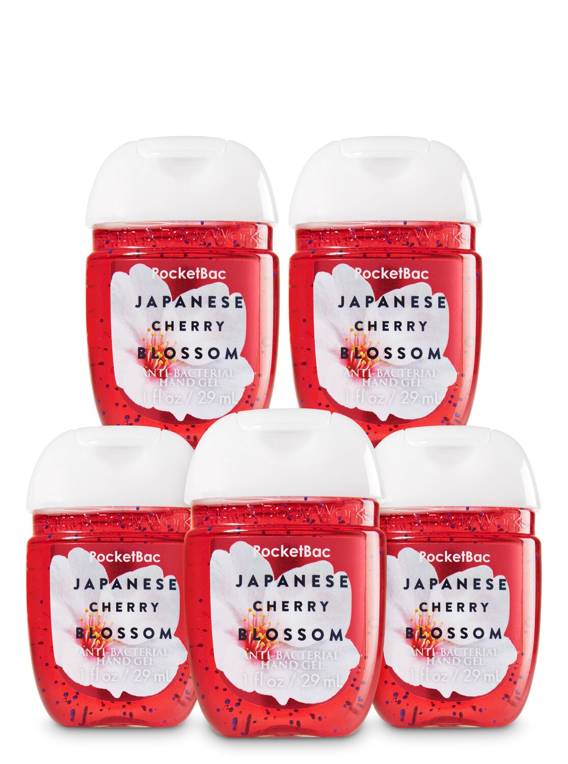 Japanese Cherry Blossom 5-Pack PocketBac Sanitizers - Bath And Body Works
