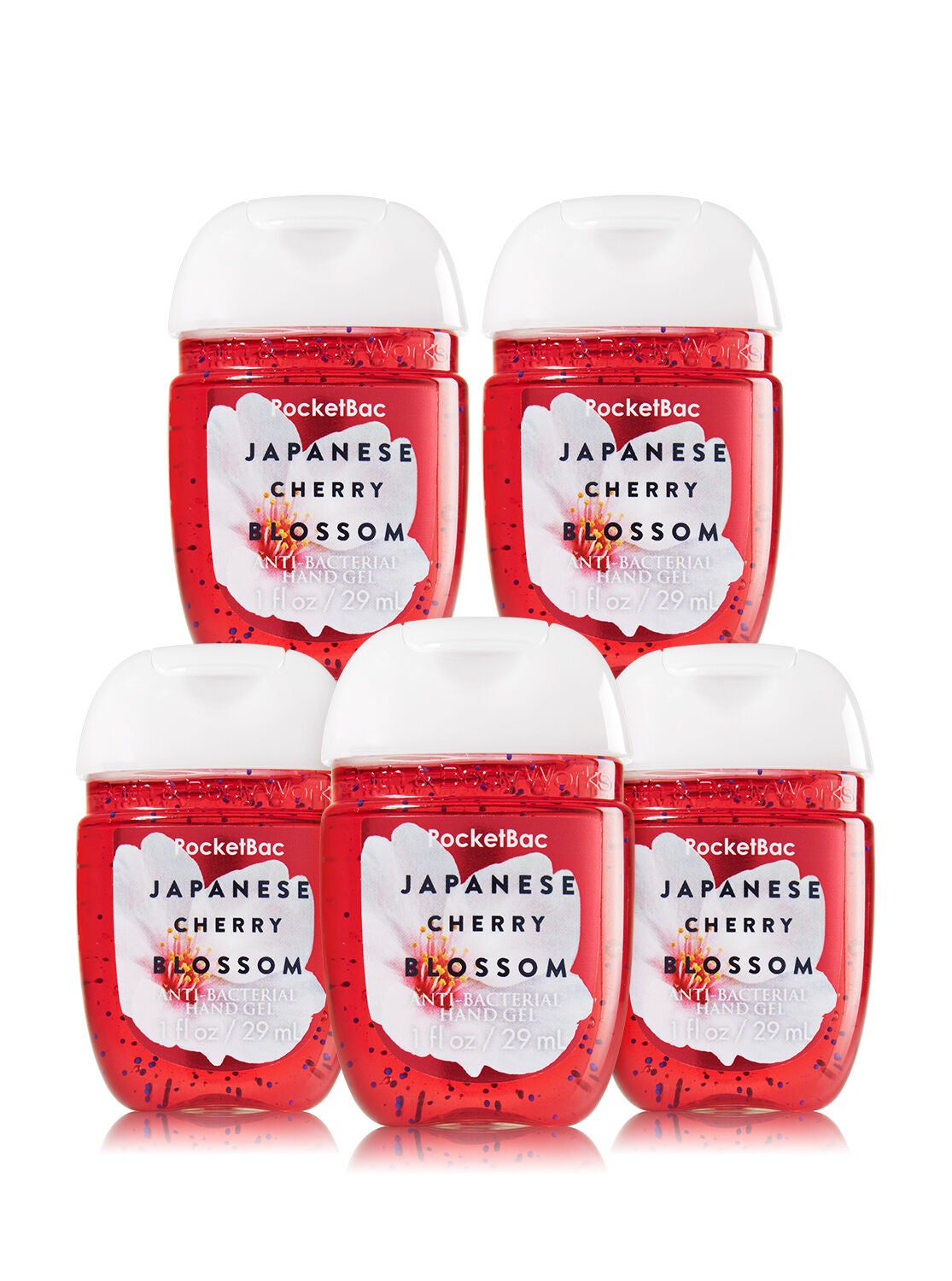 Japanese Cherry Blossom 5-Pack PocketBac Sanitizers - Bath And Body Works