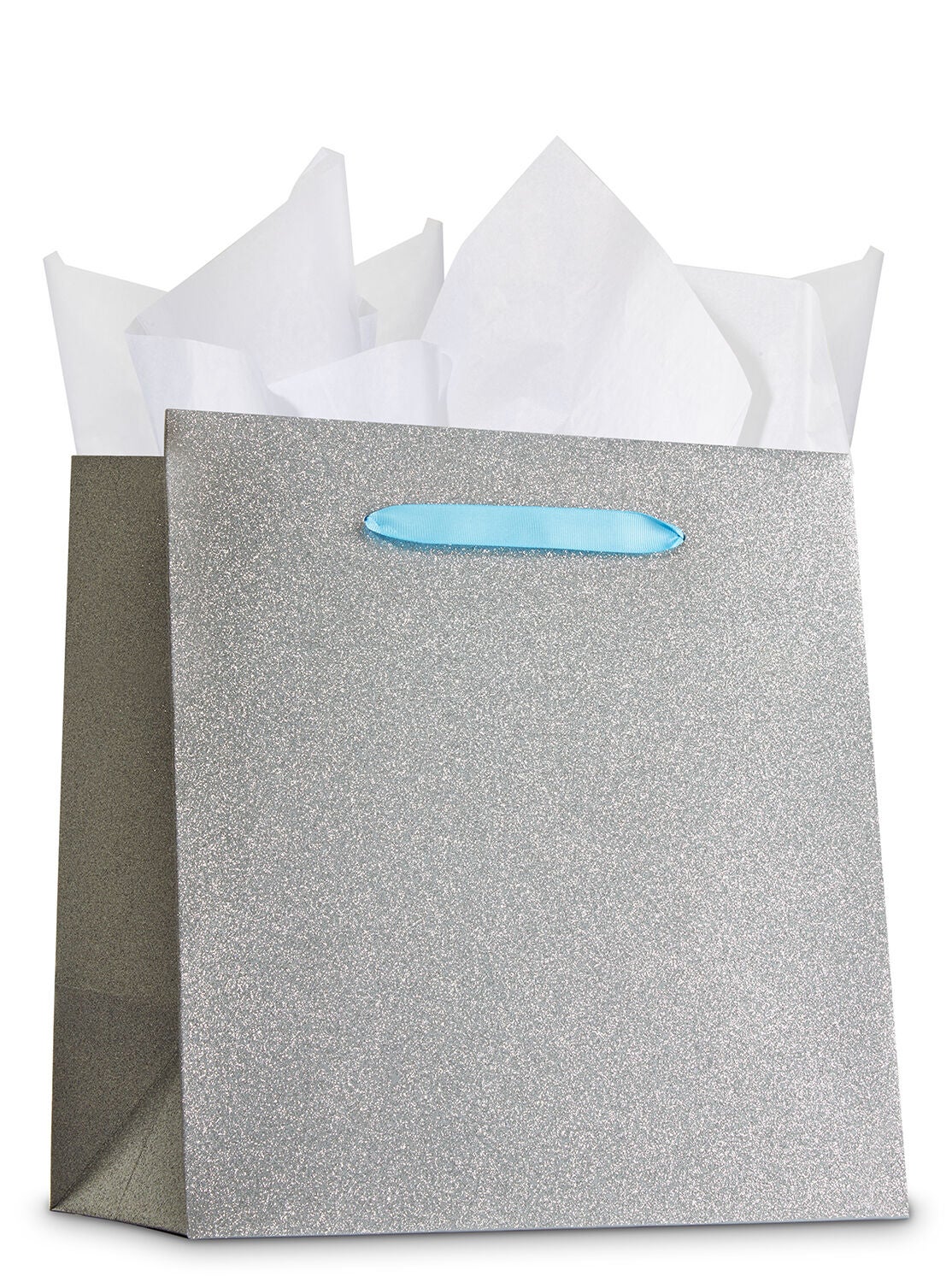 Silver Glitter Large Gift Bag - Bath And Body Works