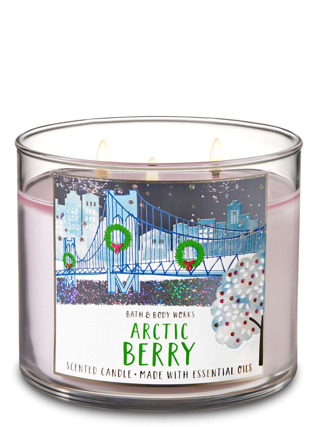 Arctic Berry 3-Wick Candle - Bath And Body Works
