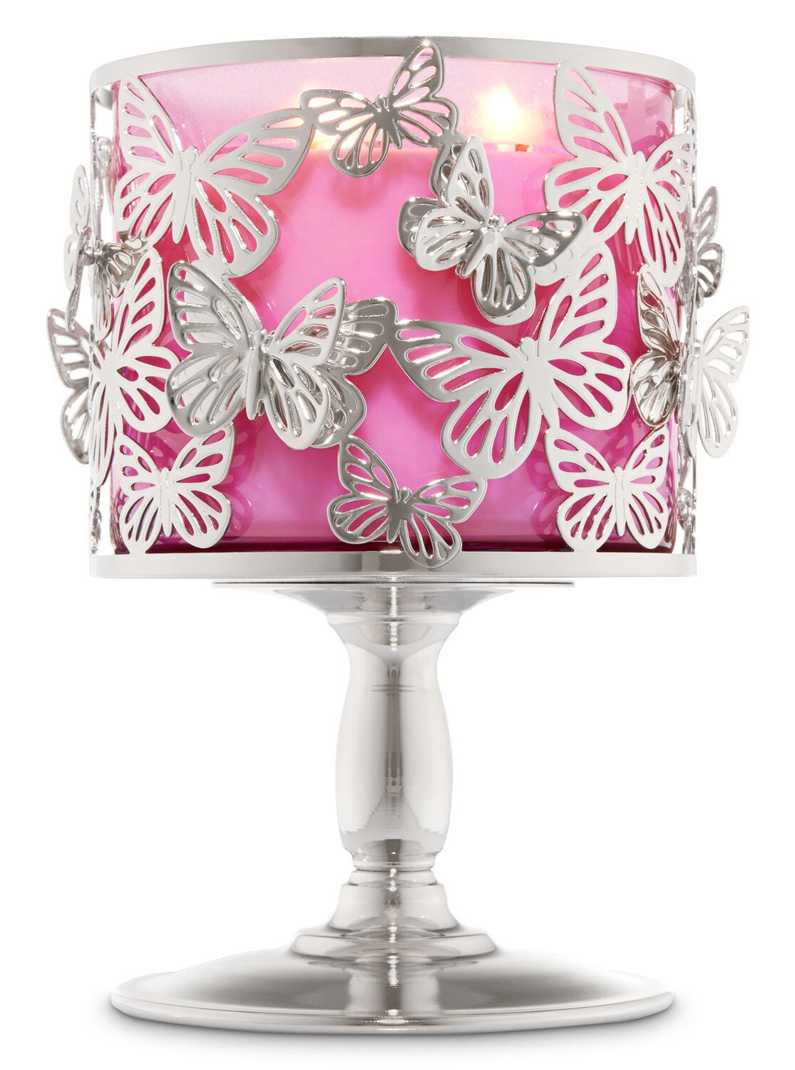 butterfly pedestal candle holder bath body works bath and body works candle holders